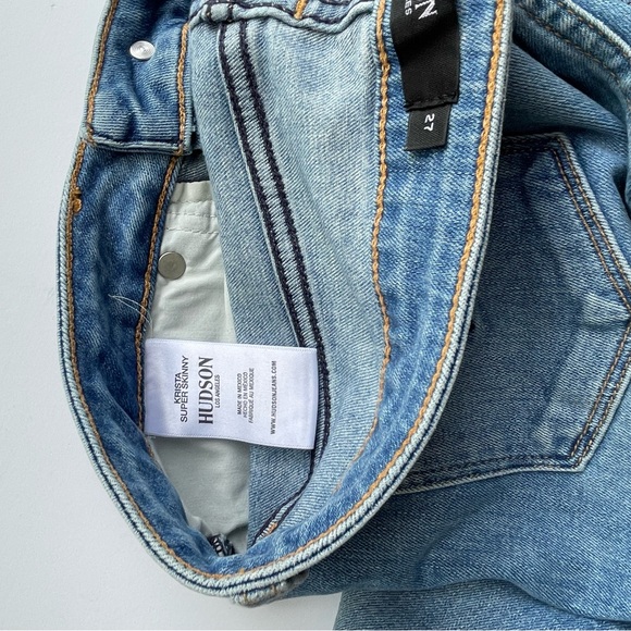 $195 Hudson 27 Krista Super Skinny Jeans Natural Rise Stretchy - Picture 5 of 5